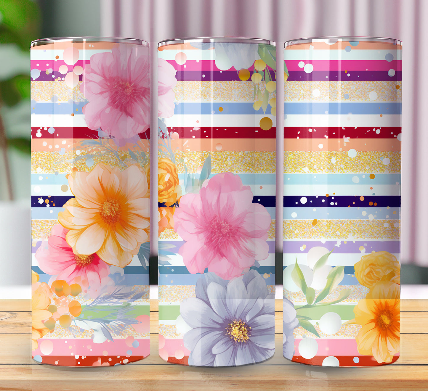 Floral Sublimation 20oz Images Bundle