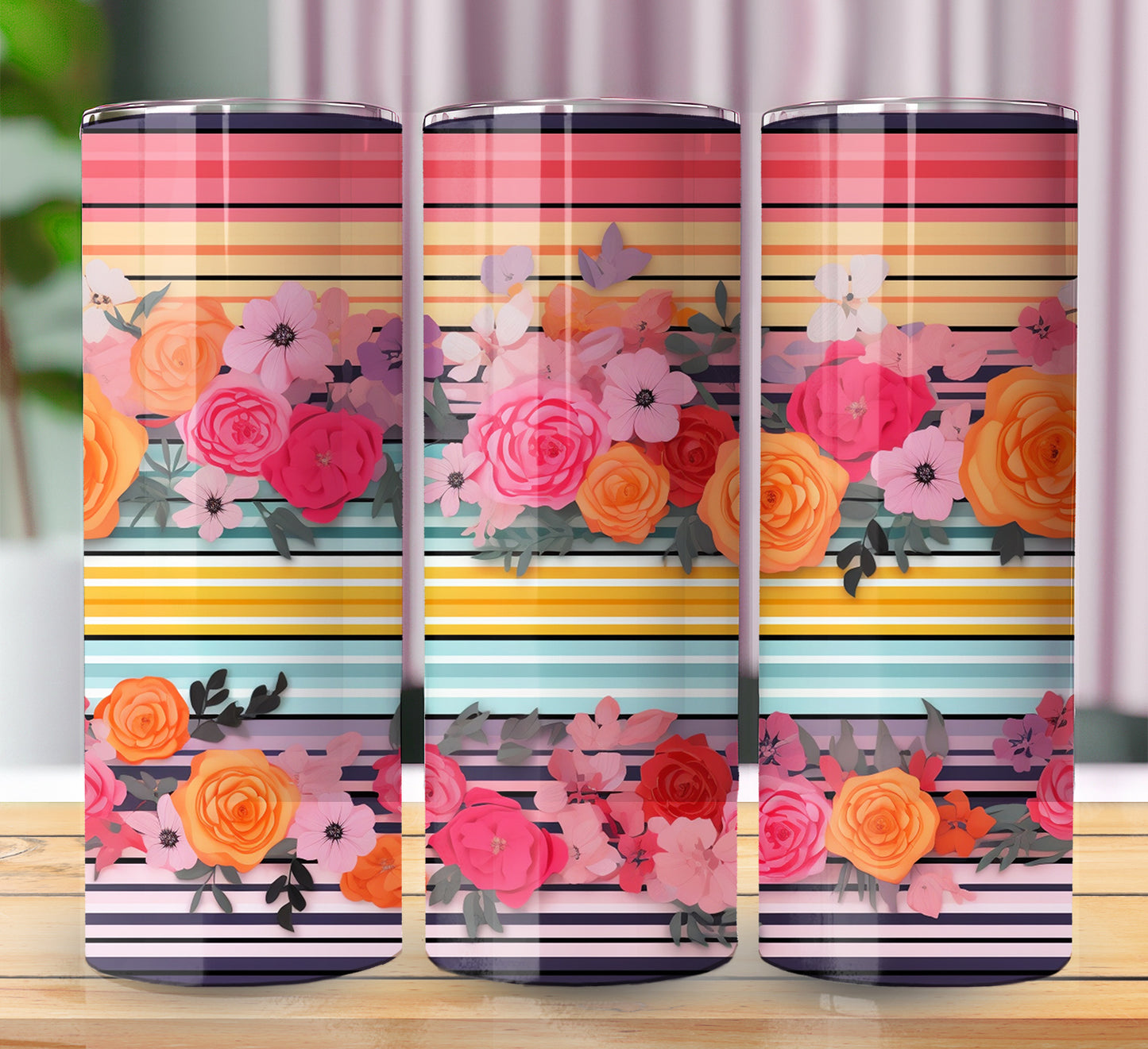 Floral Sublimation 20oz Images Bundle