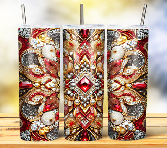 Colorful Gems Sublimation 20oz Tumbler Images Bundle