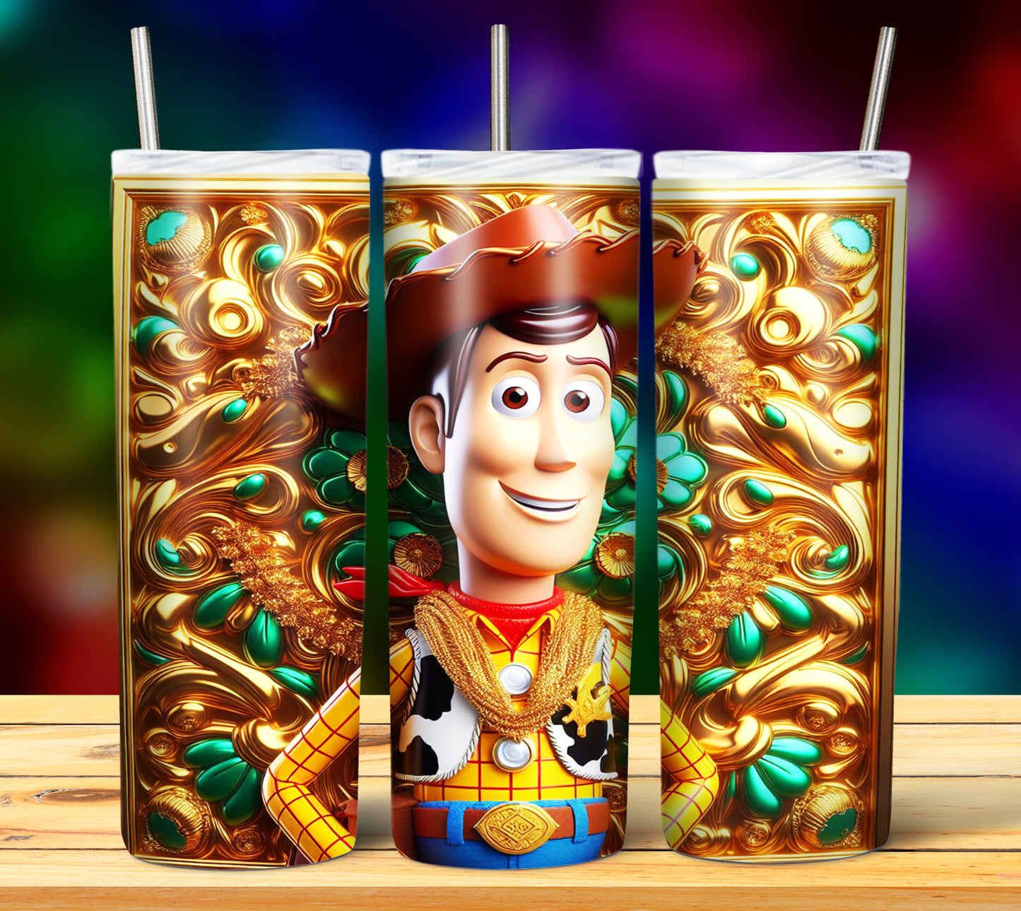 40+ Cartoon Gold Sublimation 20oz Tumbler Images Bundle