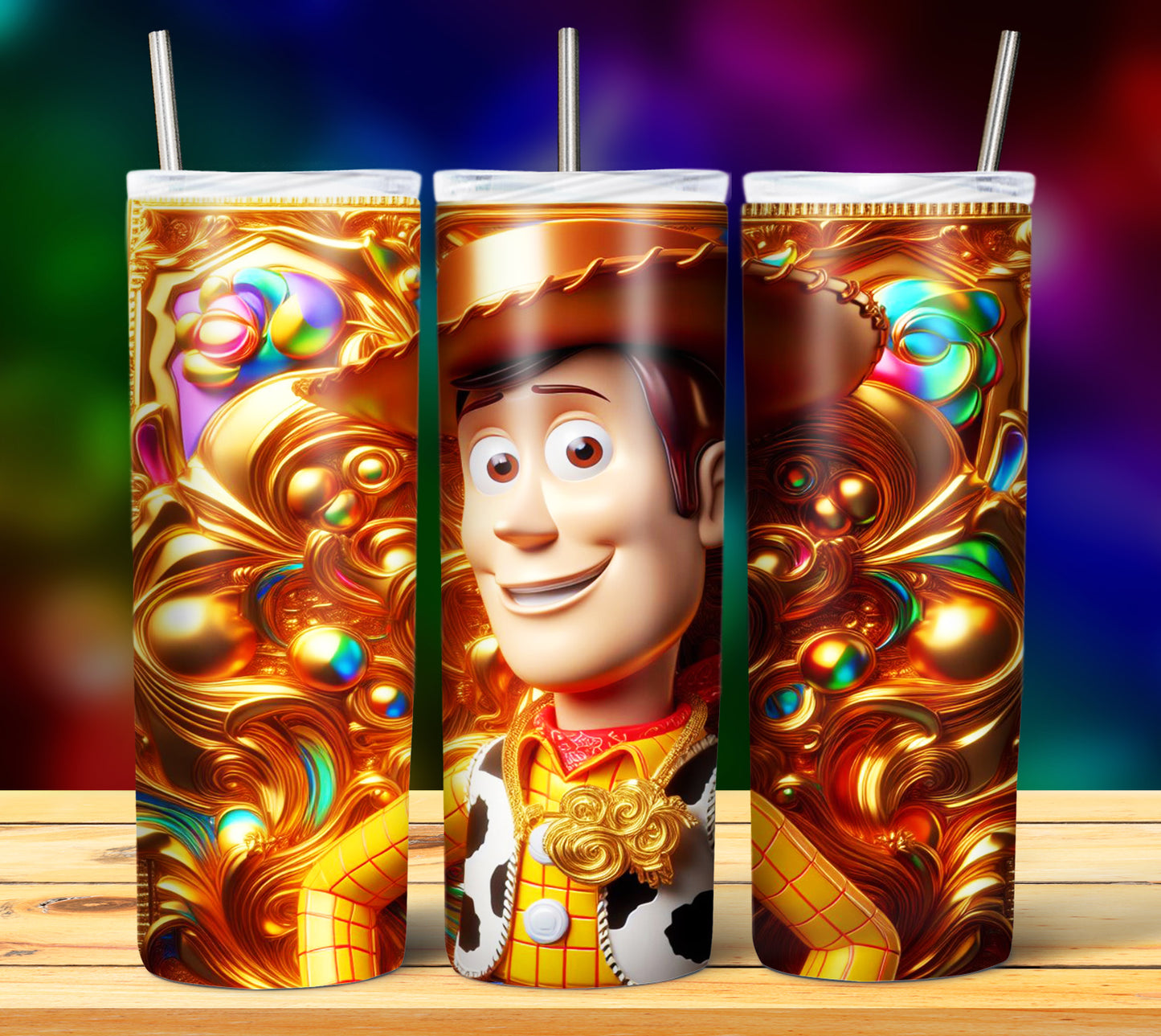 40+ Cartoon Gold Sublimation 20oz Tumbler Images Bundle