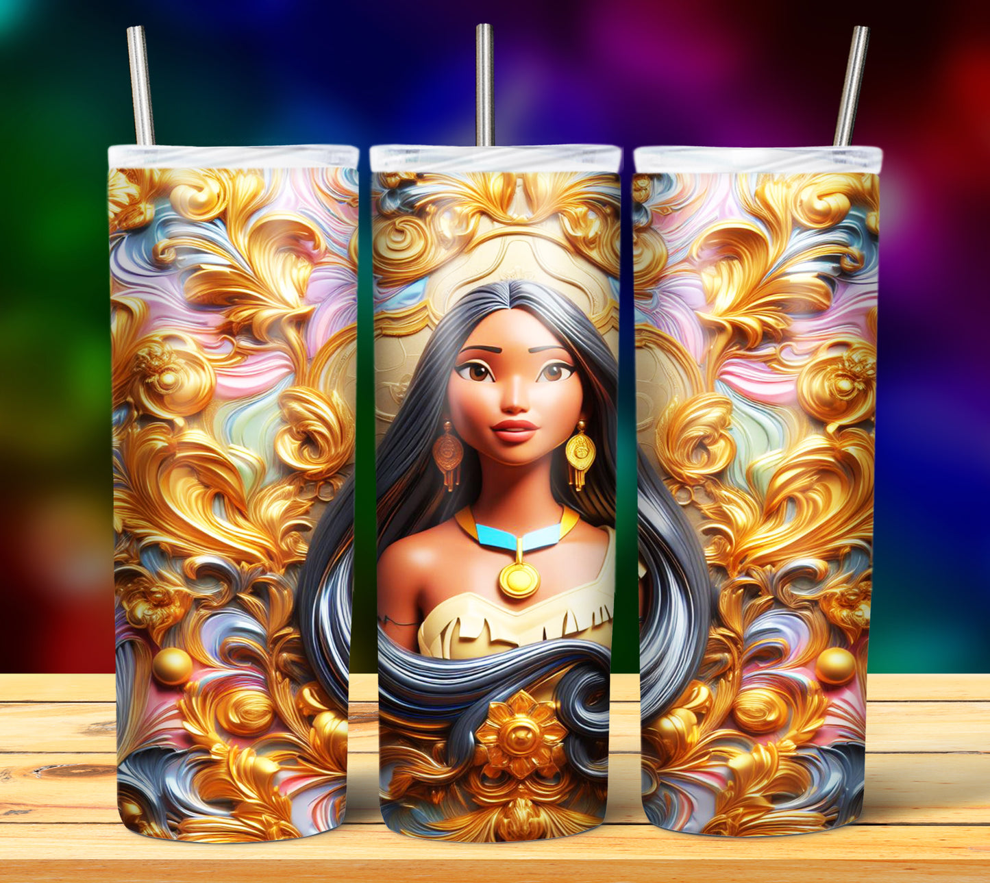 40+ Cartoon Gold Sublimation 20oz Tumbler Images Bundle