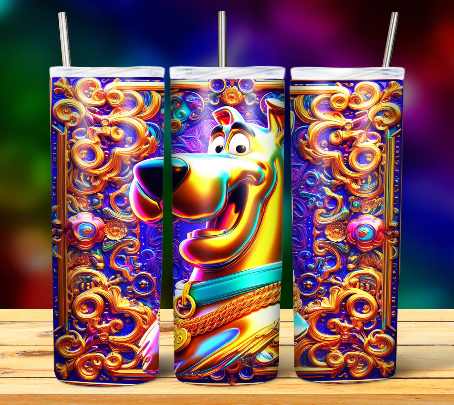 40+ Cartoon Gold Sublimation 20oz Tumbler Images Bundle