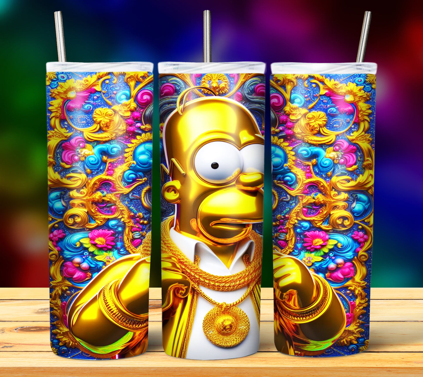 40+ Cartoon Gold Sublimation 20oz Tumbler Images Bundle