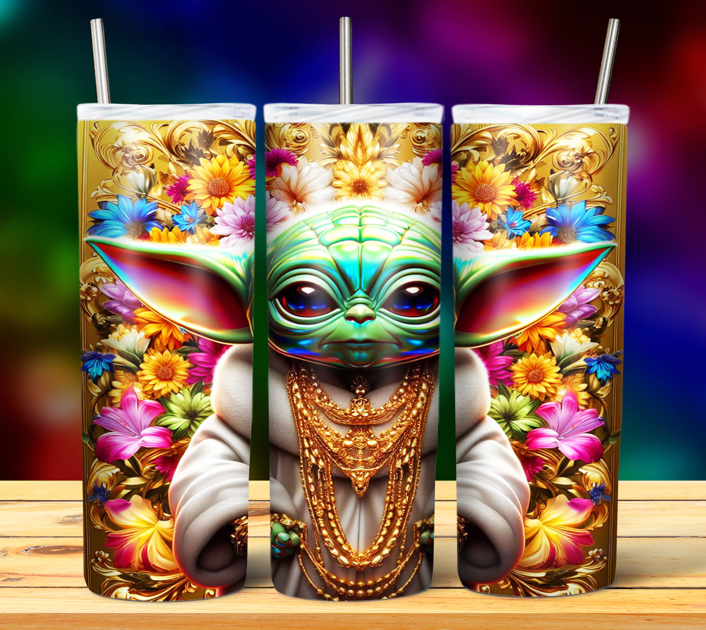 40+ Cartoon Gold Sublimation 20oz Tumbler Images Bundle