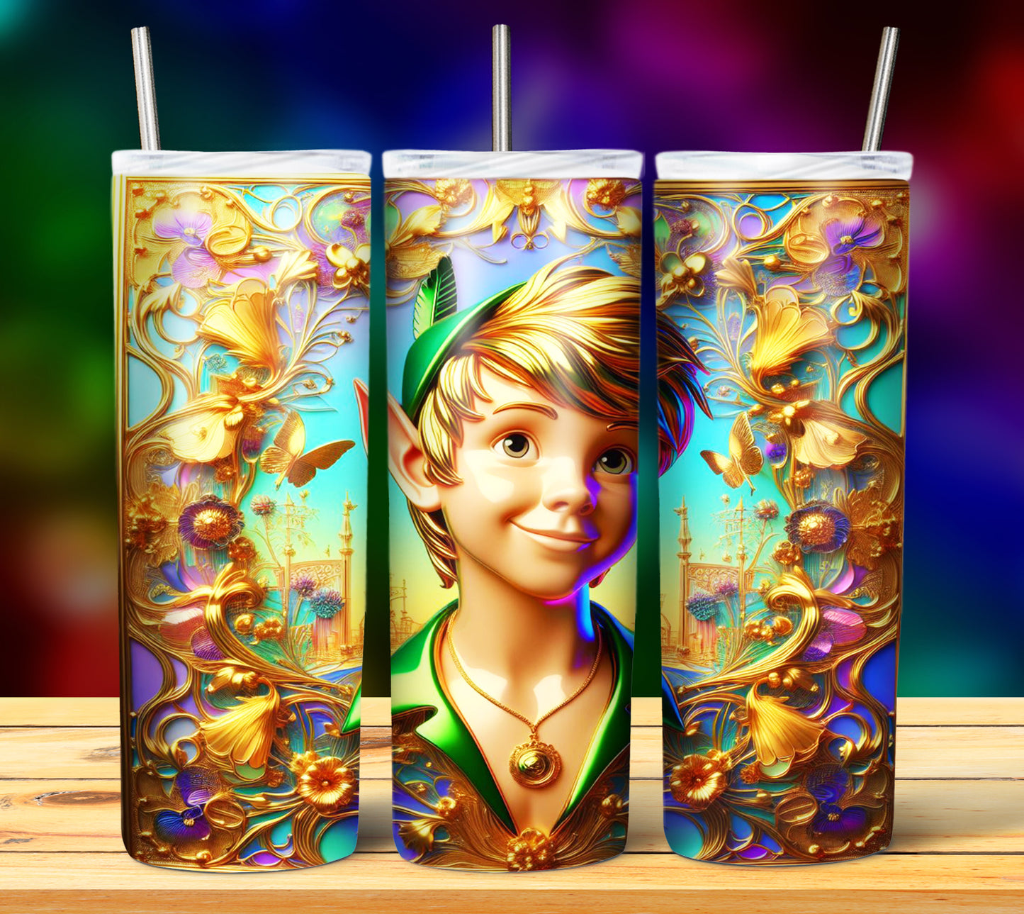 40+ Cartoon Gold Sublimation 20oz Tumbler Images Bundle