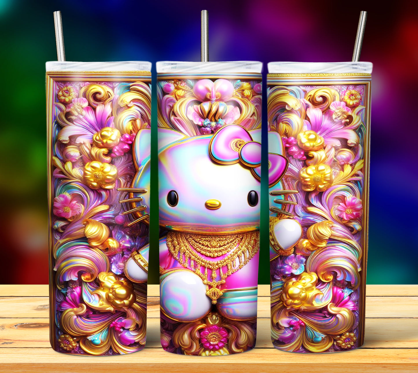 40+ Cartoon Gold Sublimation 20oz Tumbler Images Bundle