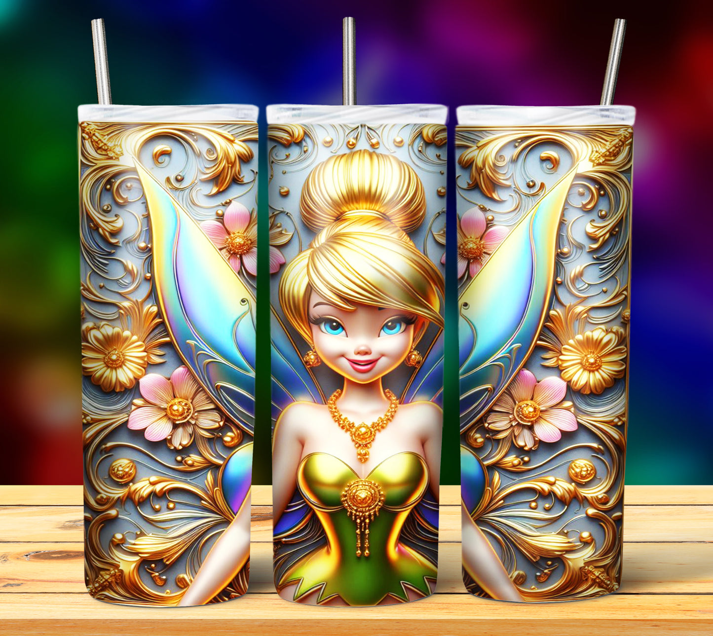 40+ Cartoon Gold Sublimation 20oz Tumbler Images Bundle