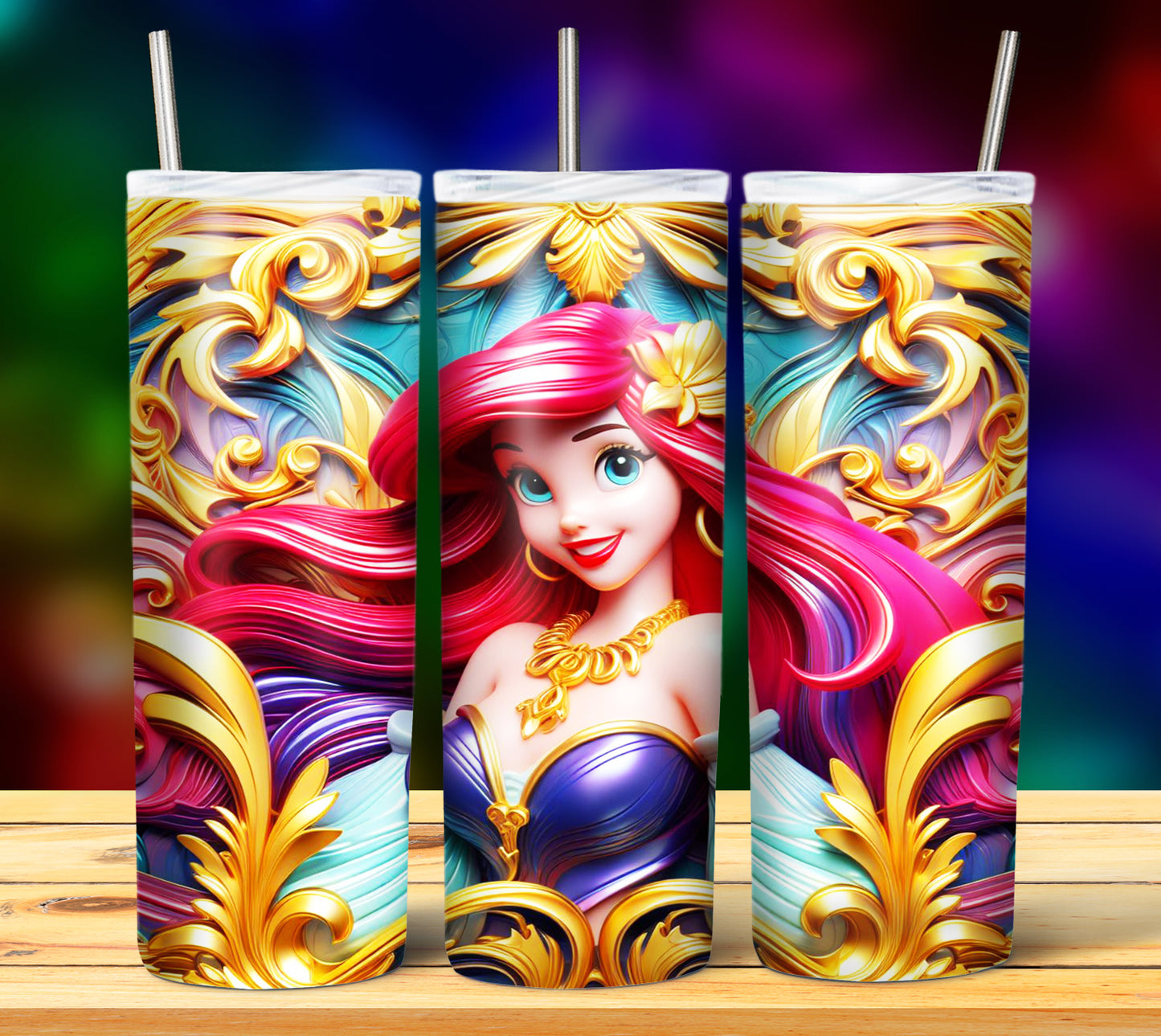 40+ Cartoon Gold Sublimation 20oz Tumbler Images Bundle