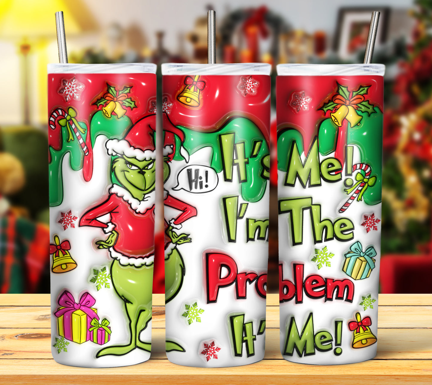 25+ 3D Inflate Christmas Sublimation 20oz Images Bundle