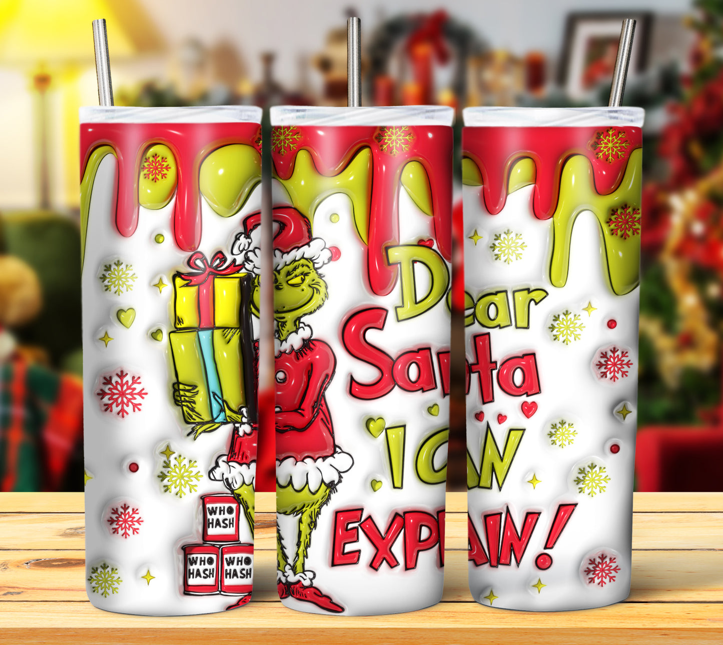 25+ 3D Inflate Christmas Sublimation 20oz Images Bundle