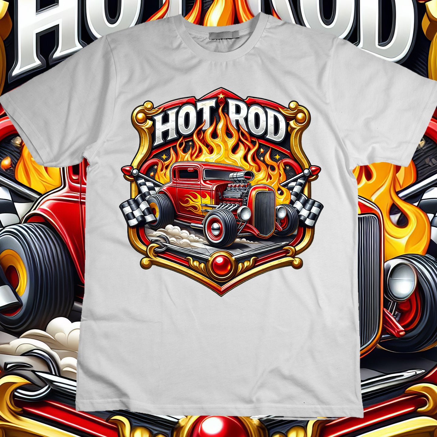 Hotrod Sublimation T-Shirt Image Bundle