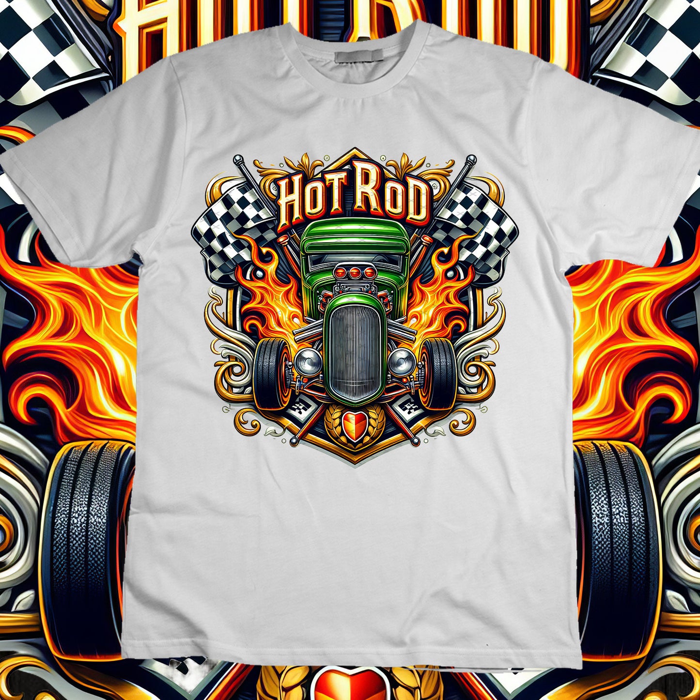 Hotrod Sublimation T-Shirt Image Bundle