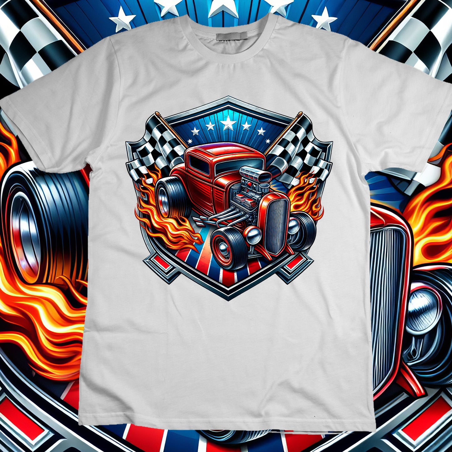 Hotrod Sublimation T-Shirt Image Bundle