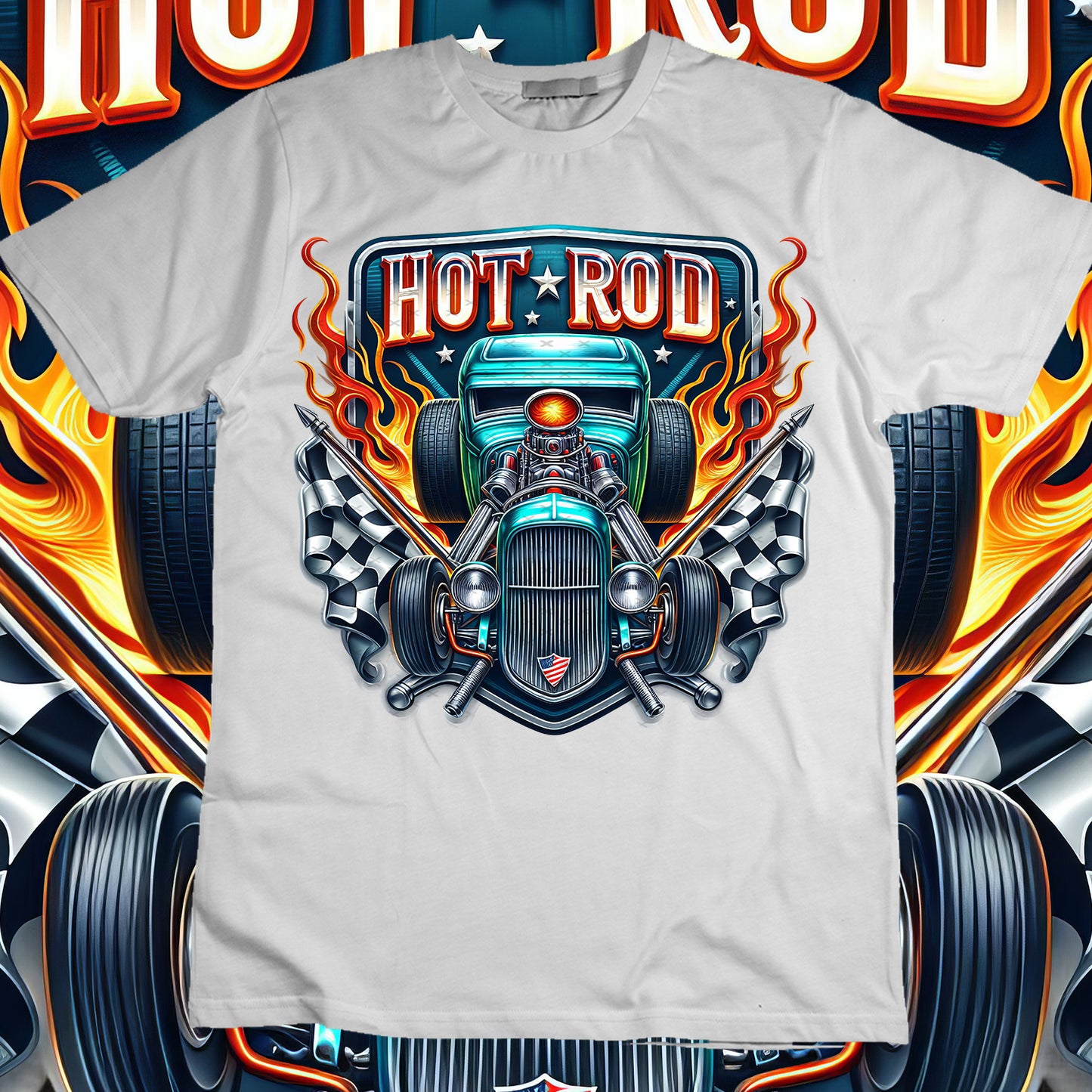 Hotrod Sublimation T-Shirt Image Bundle