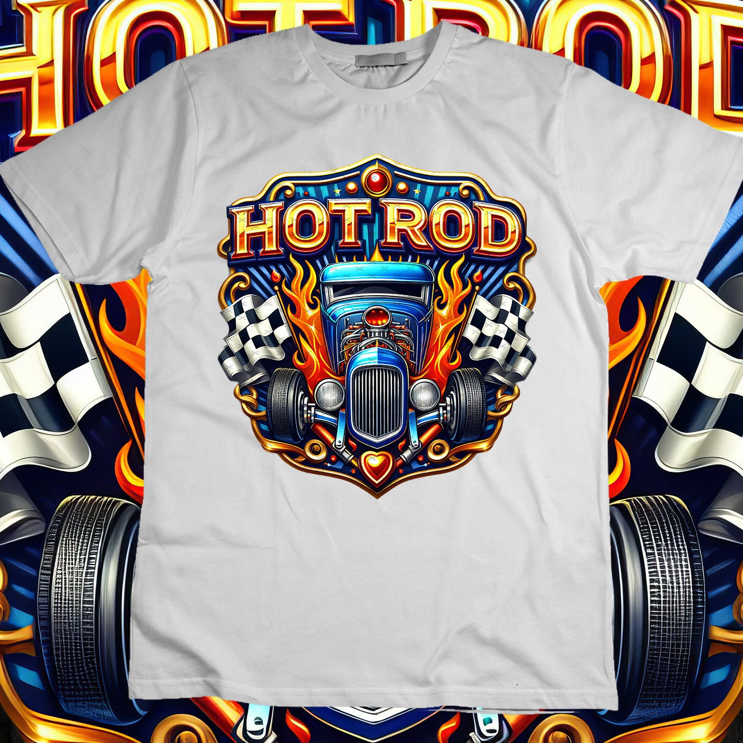 Hotrod Sublimation T-Shirt Image Bundle