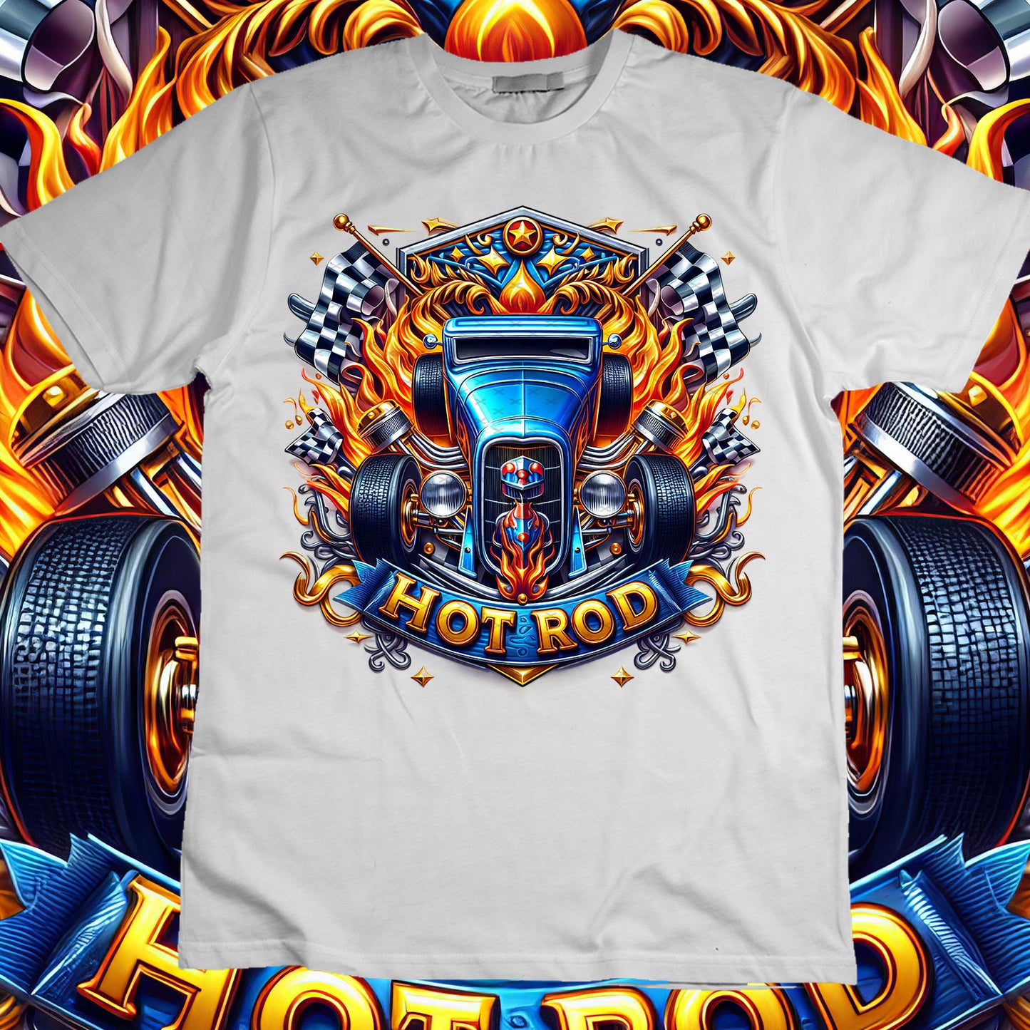 Hotrod Sublimation T-Shirt Image Bundle