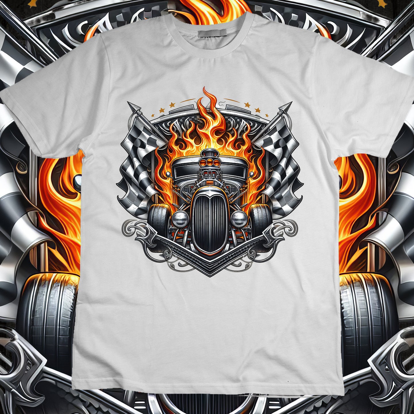 Hotrod Sublimation T-Shirt Image Bundle