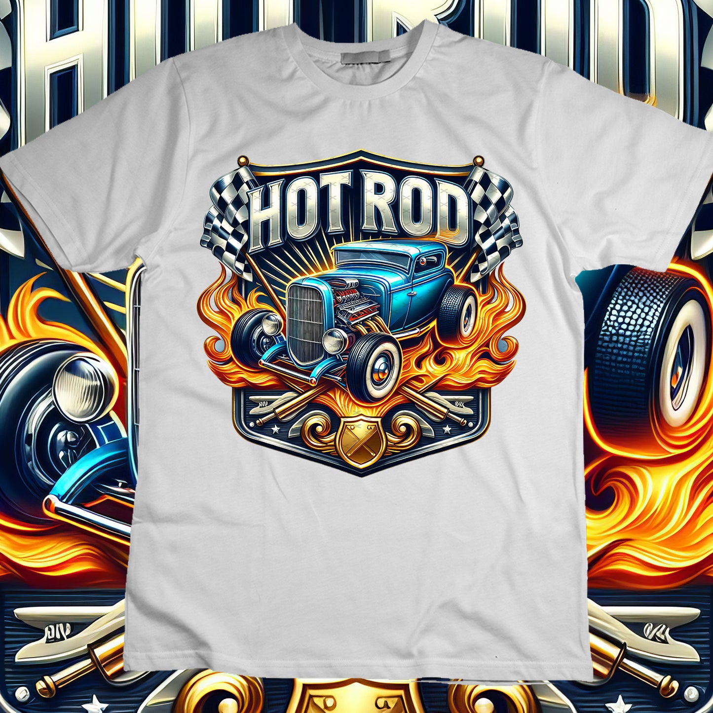 Hotrod Sublimation T-Shirt Image Bundle