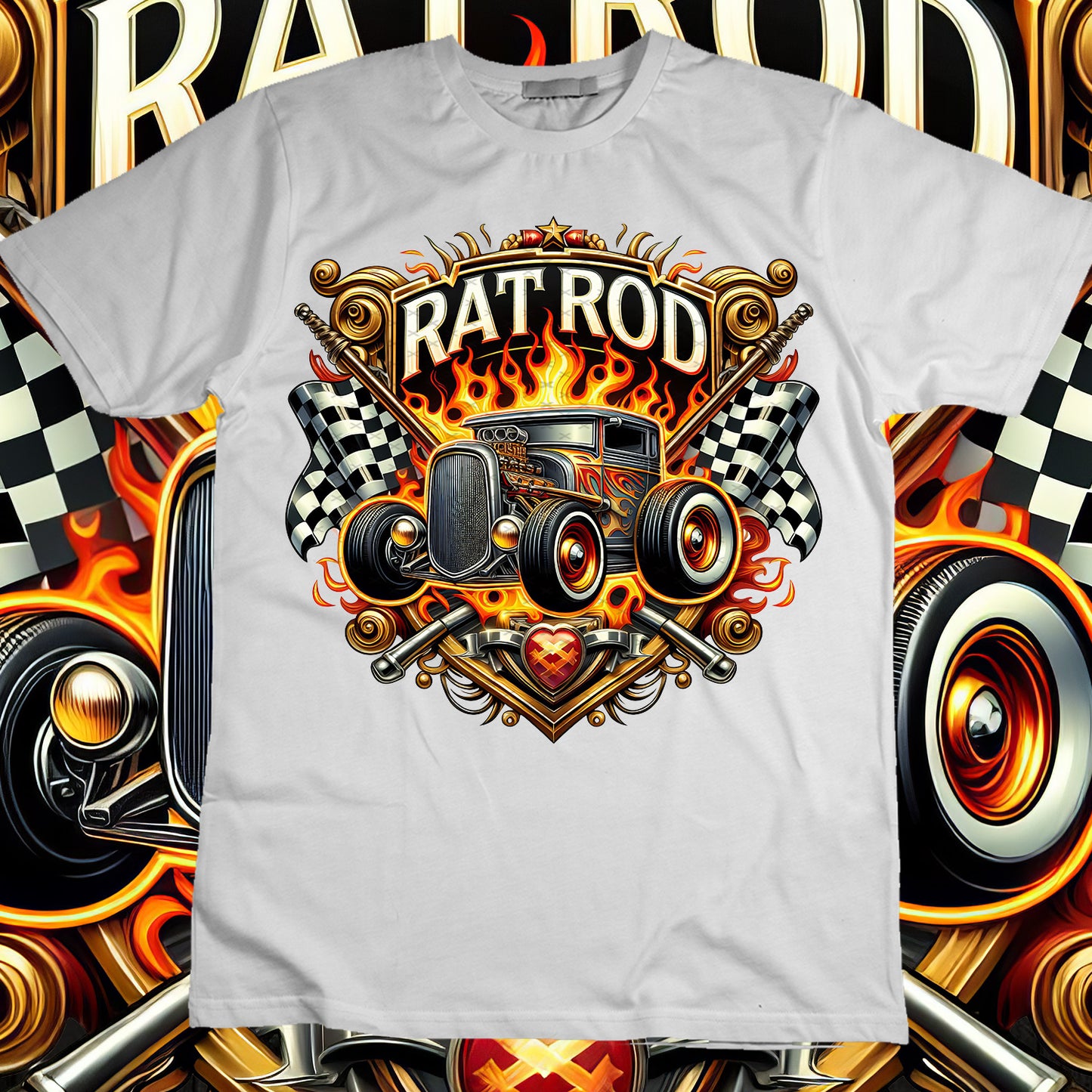 Hotrod Sublimation T-Shirt Image Bundle