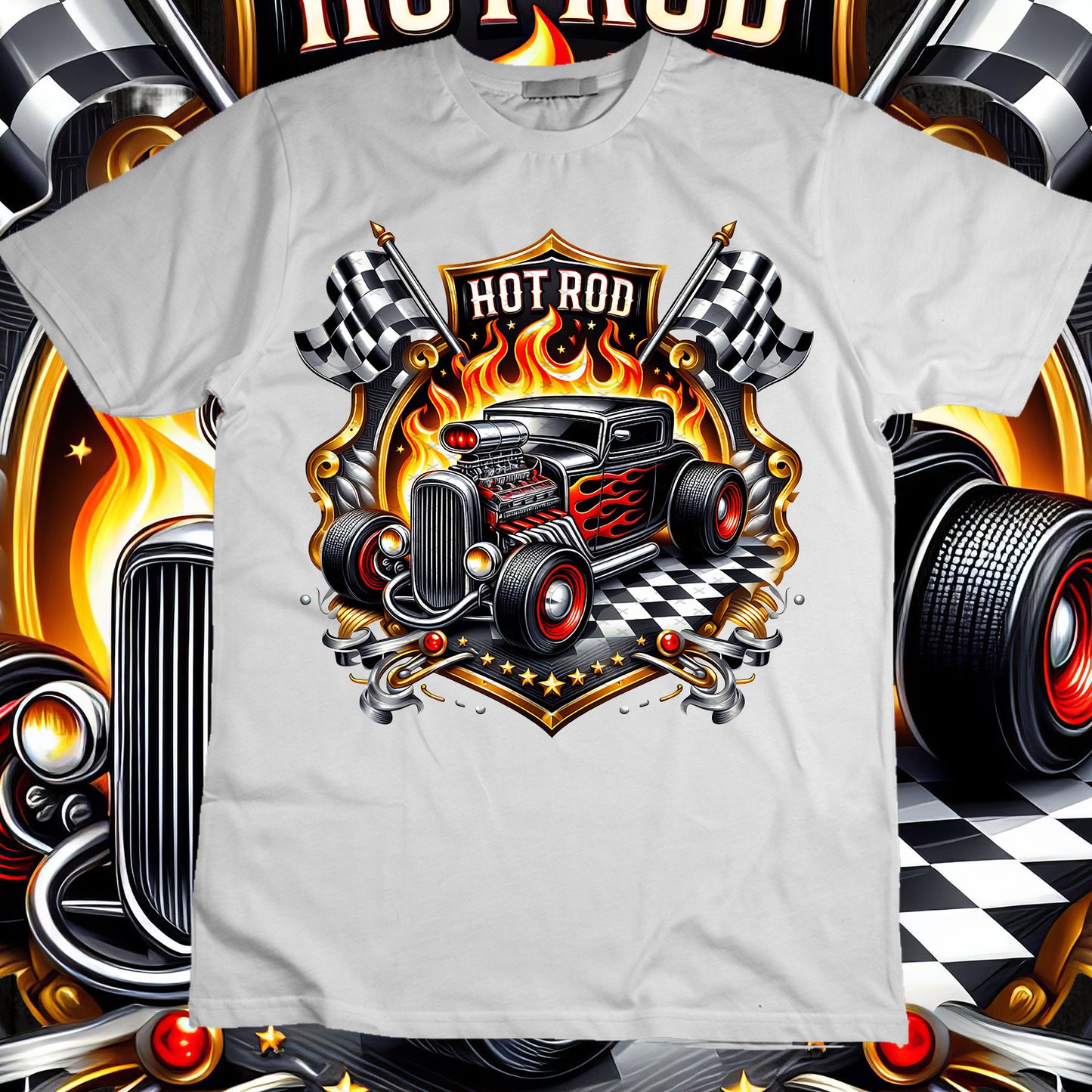 Hotrod Sublimation T-Shirt Image Bundle