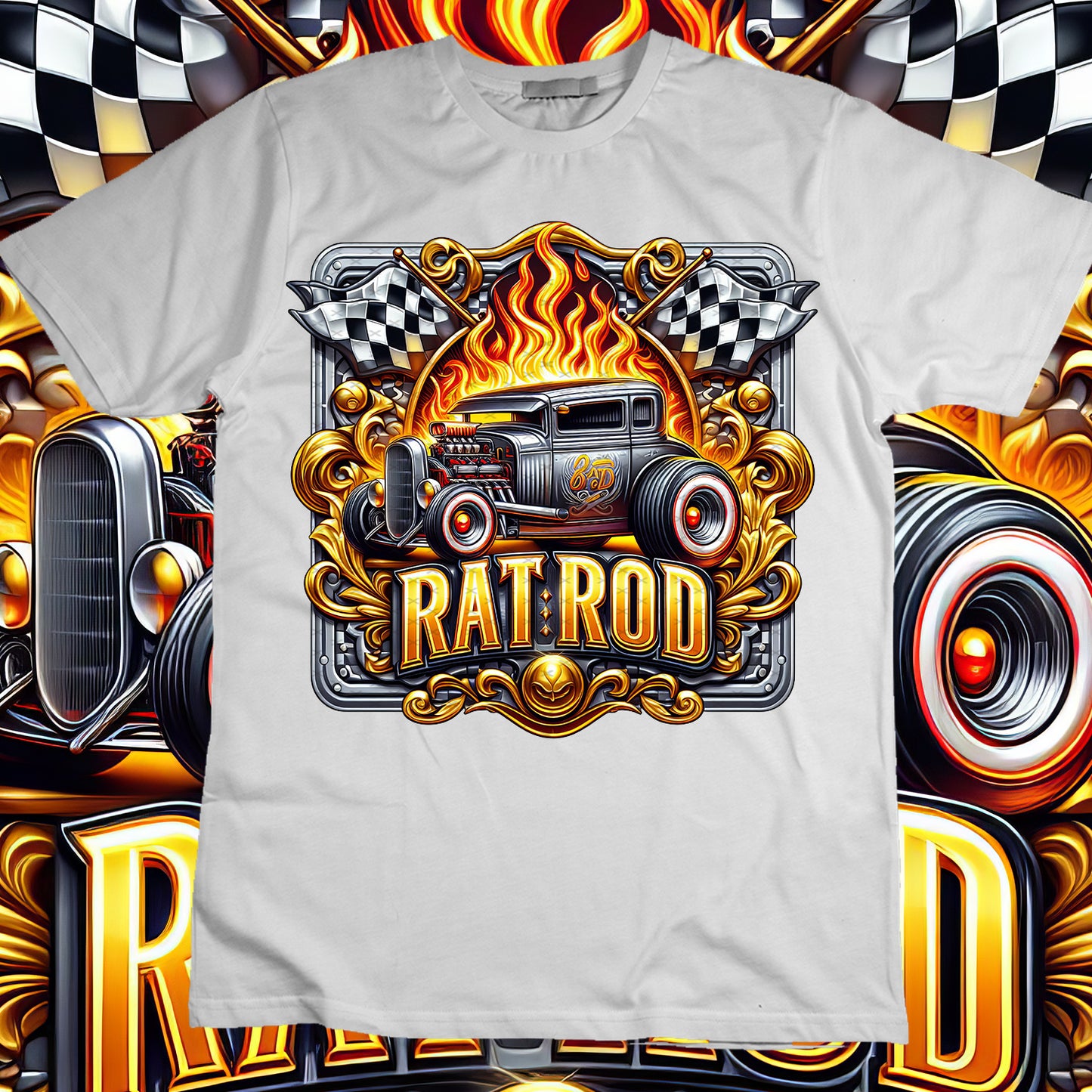 Hotrod Sublimation T-Shirt Image Bundle