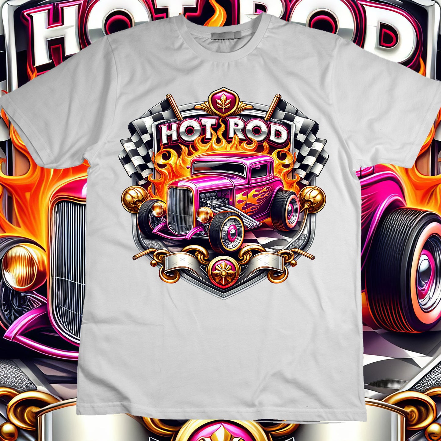 Hotrod Sublimation T-Shirt Image Bundle