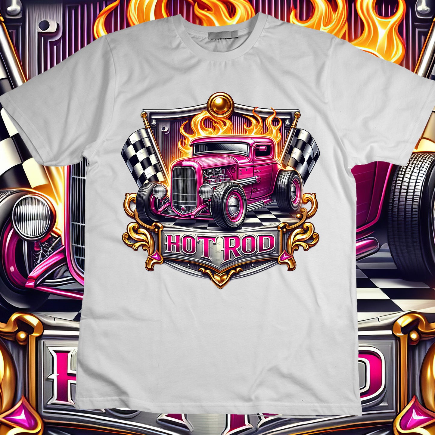 Hotrod Sublimation T-Shirt Image Bundle