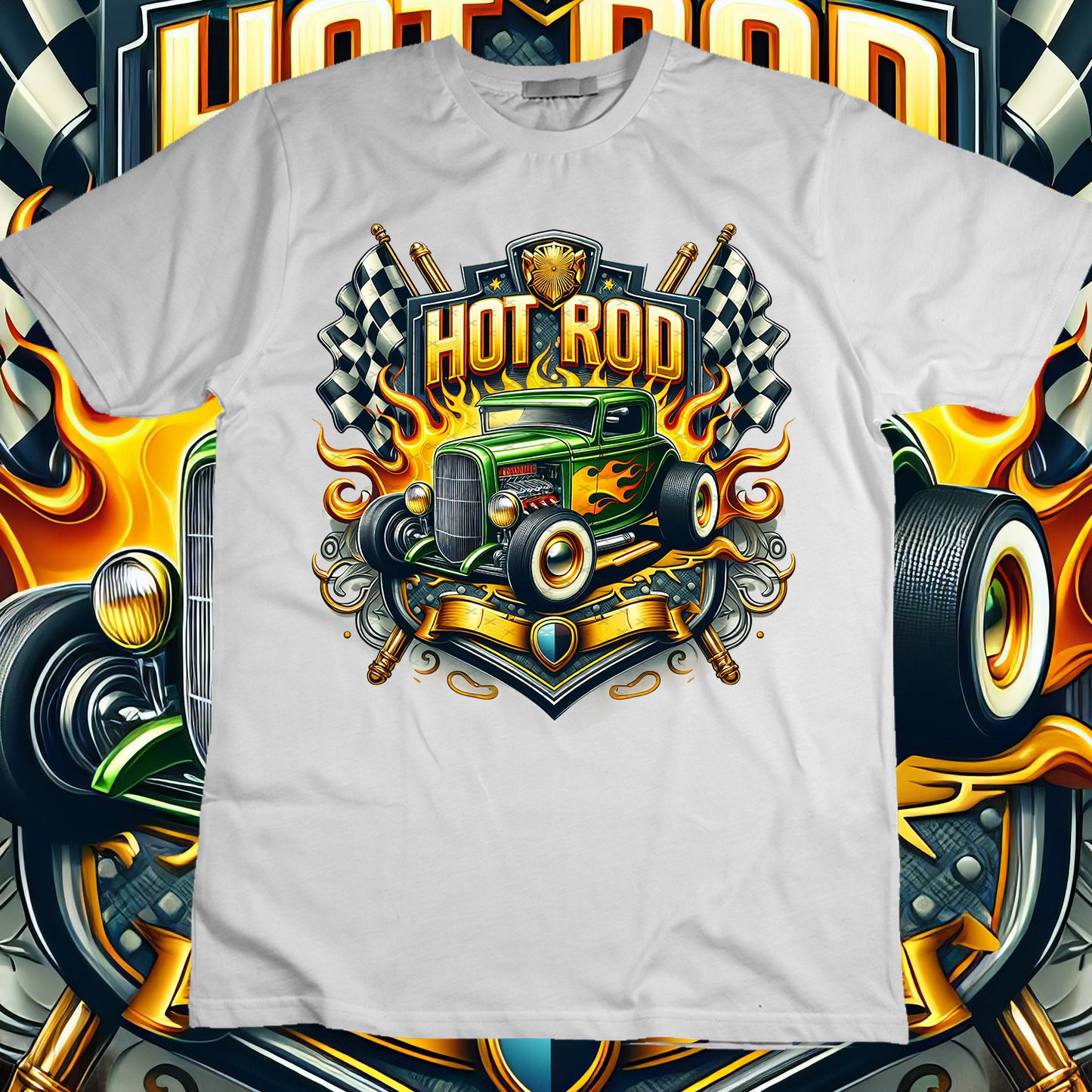 Hotrod Sublimation T-Shirt Image Bundle