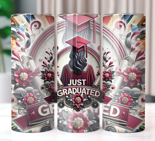 Just Graduated 20oz Sublimation Image Bundle