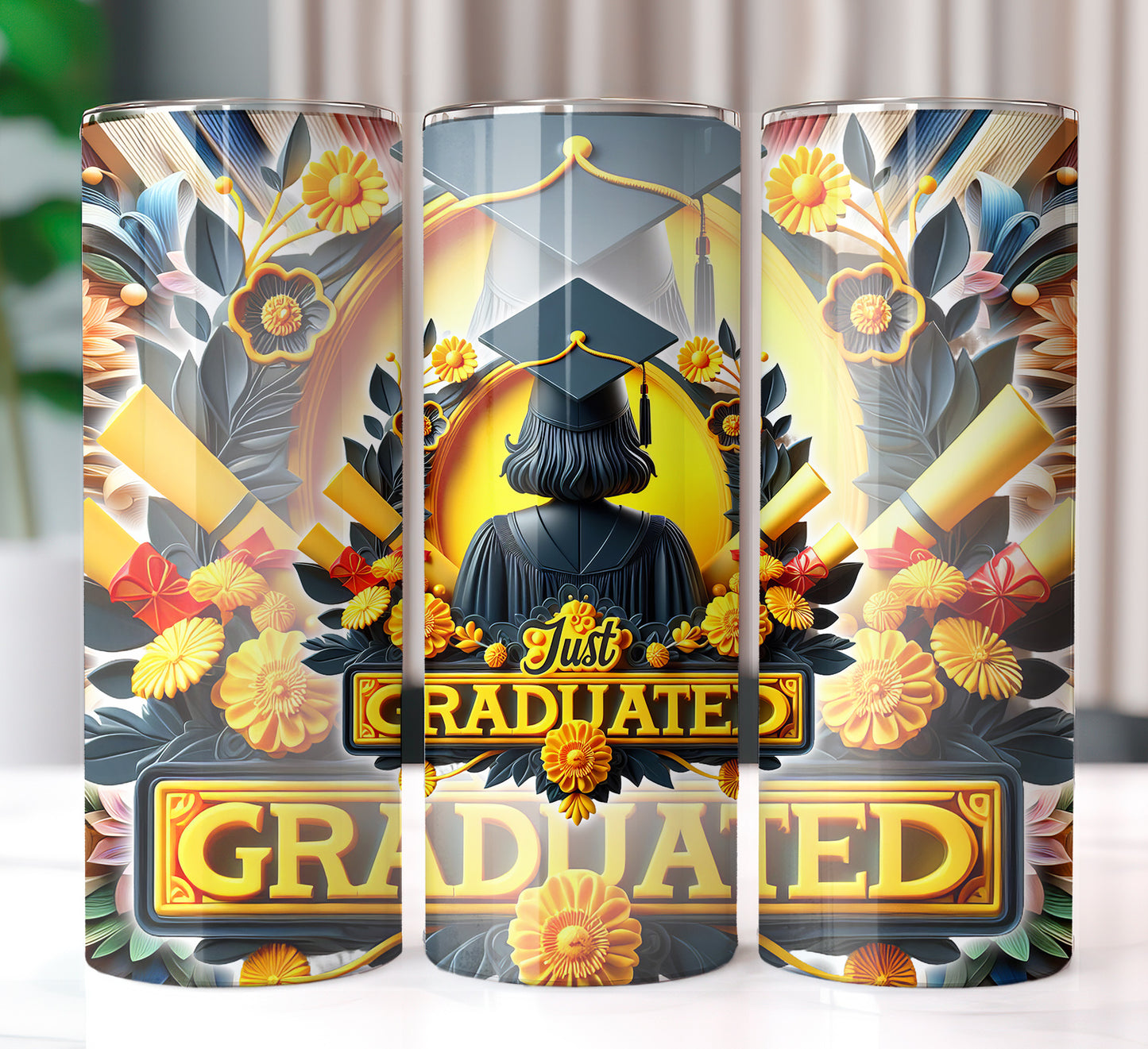 Just Graduated 20oz Sublimation Image Bundle