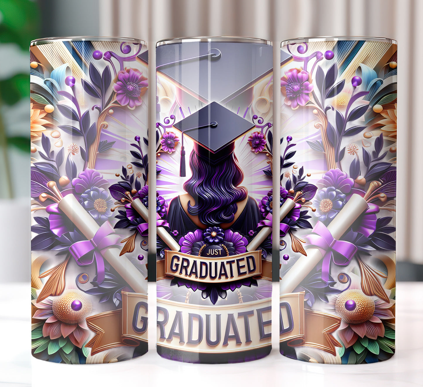 Just Graduated 20oz Sublimation Image Bundle