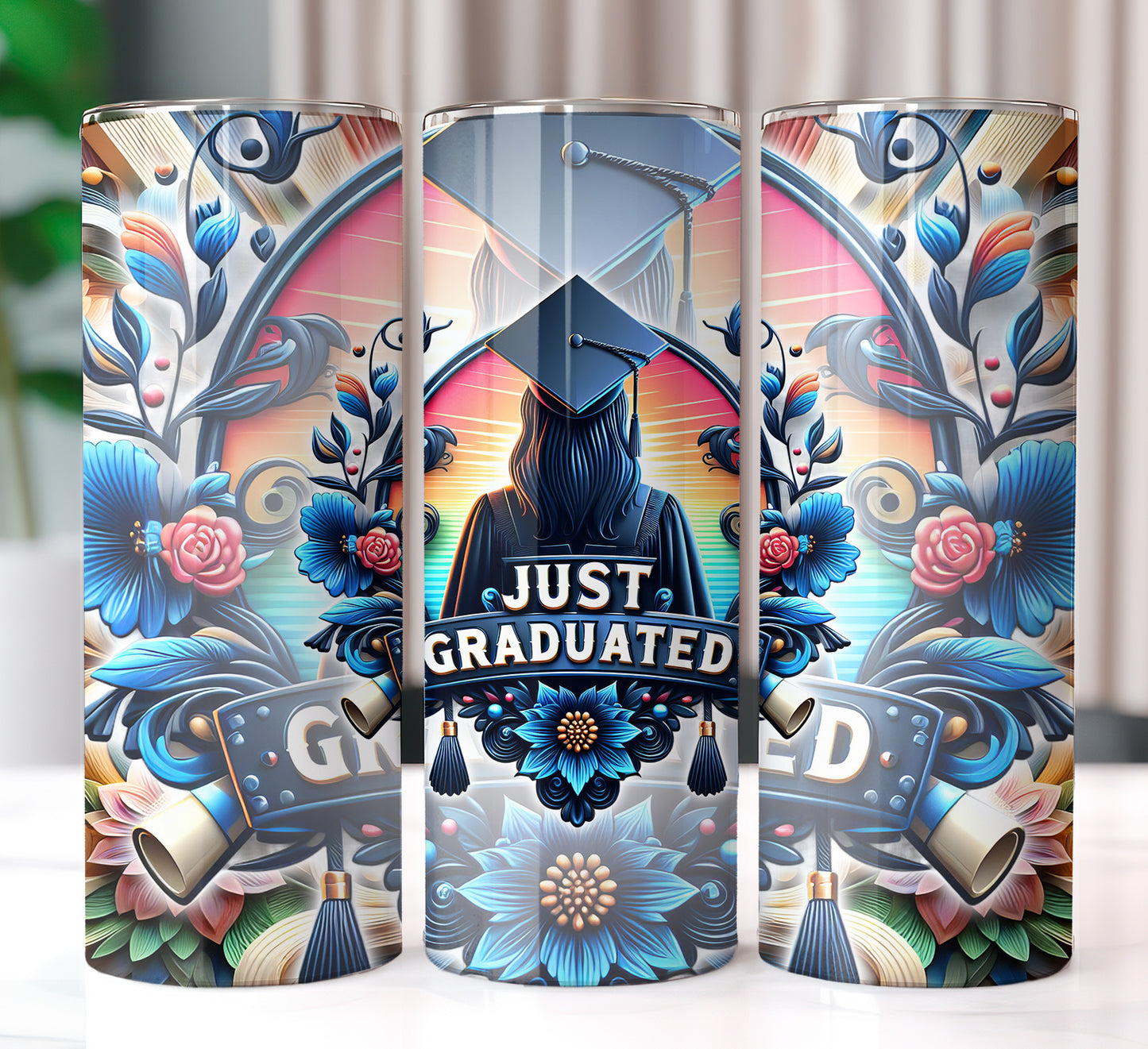 Just Graduated 20oz Sublimation Image Bundle