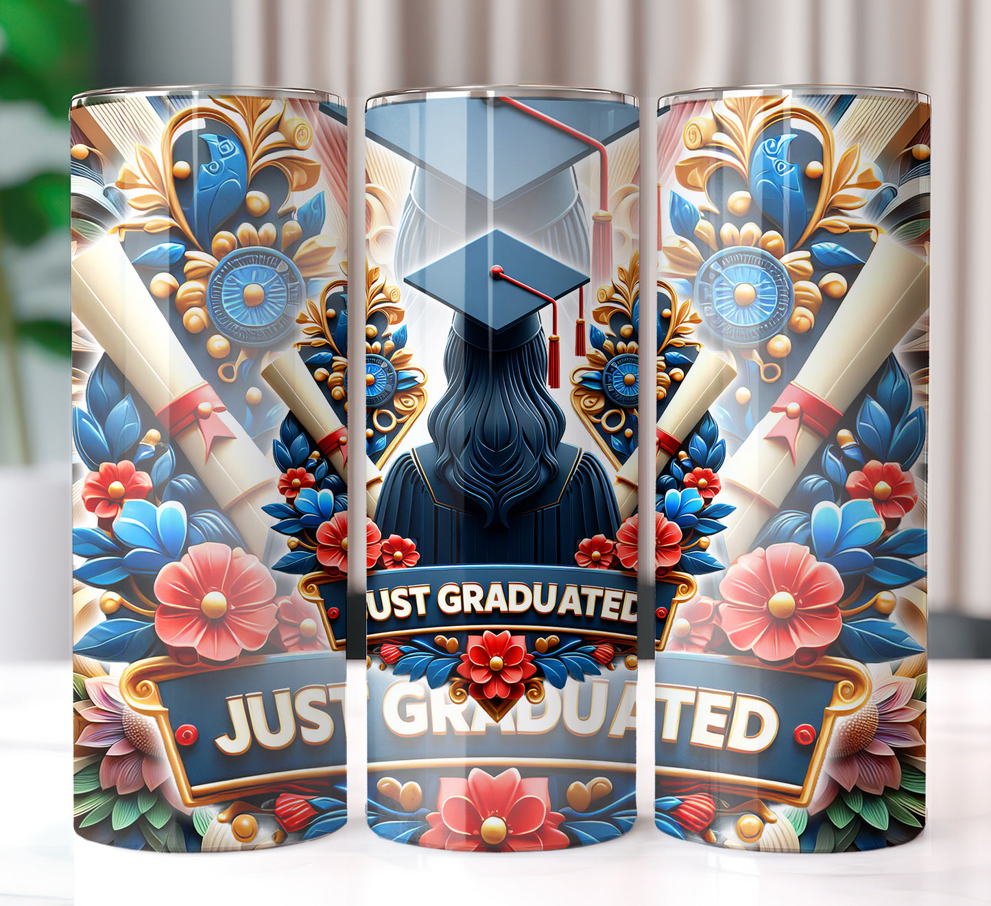 Just Graduated 20oz Sublimation Image Bundle