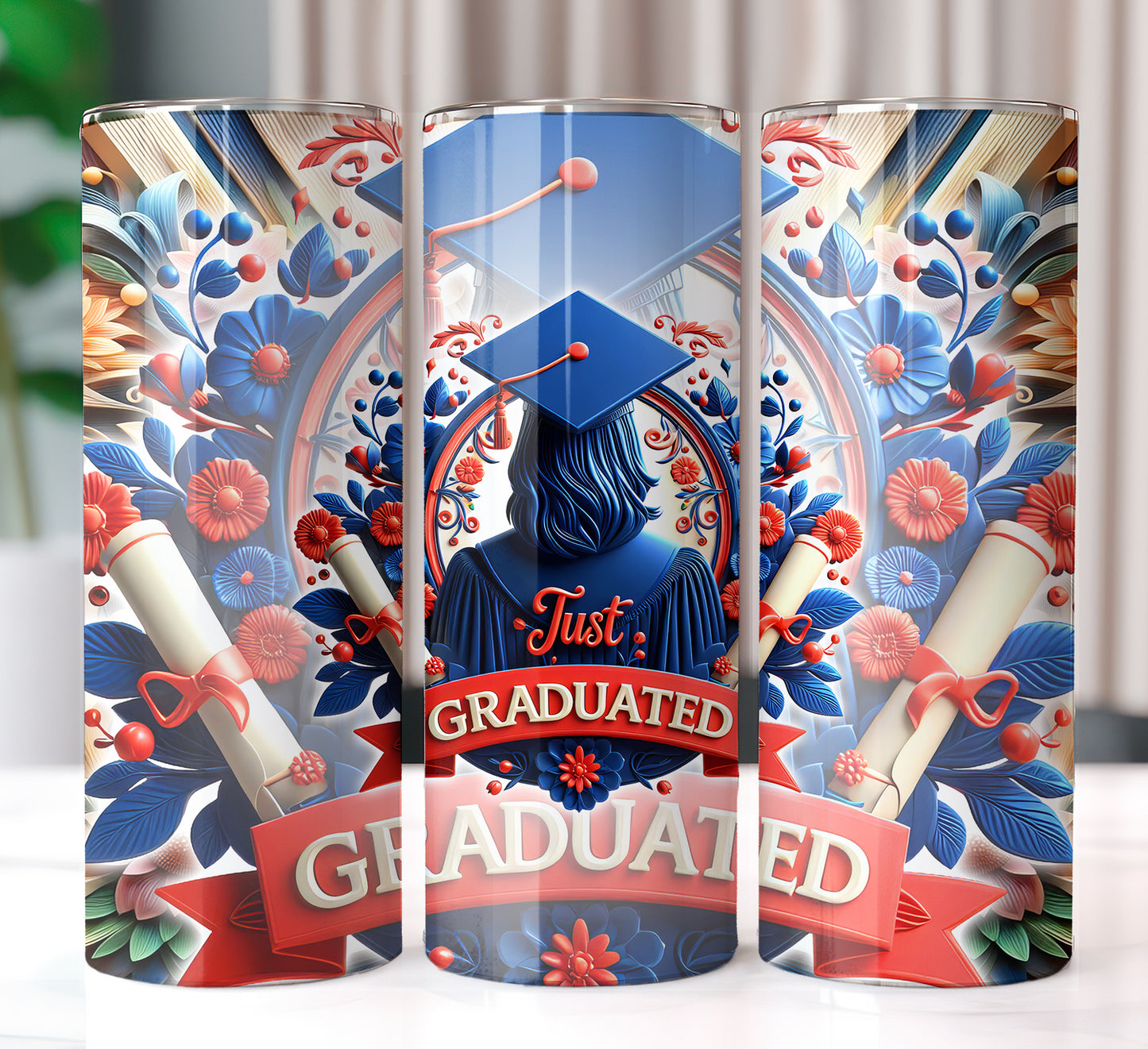 Just Graduated 20oz Sublimation Image Bundle