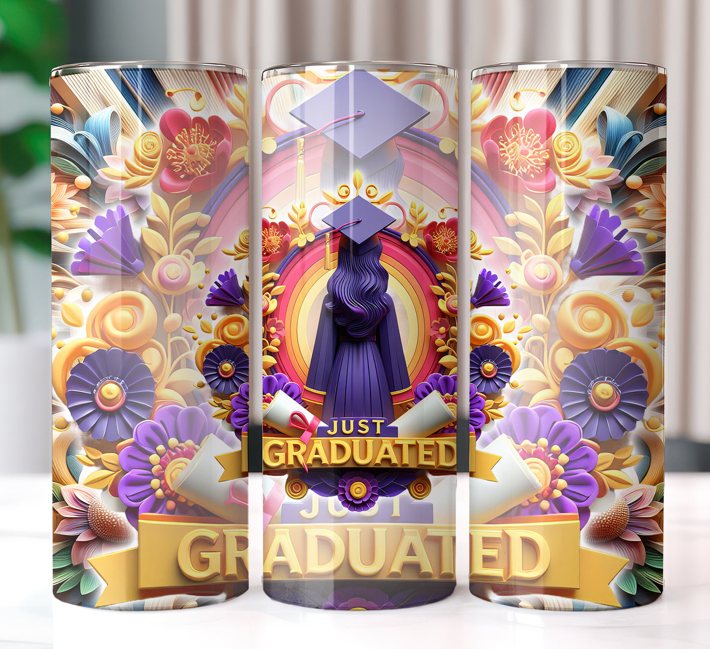 Just Graduated 20oz Sublimation Image Bundle