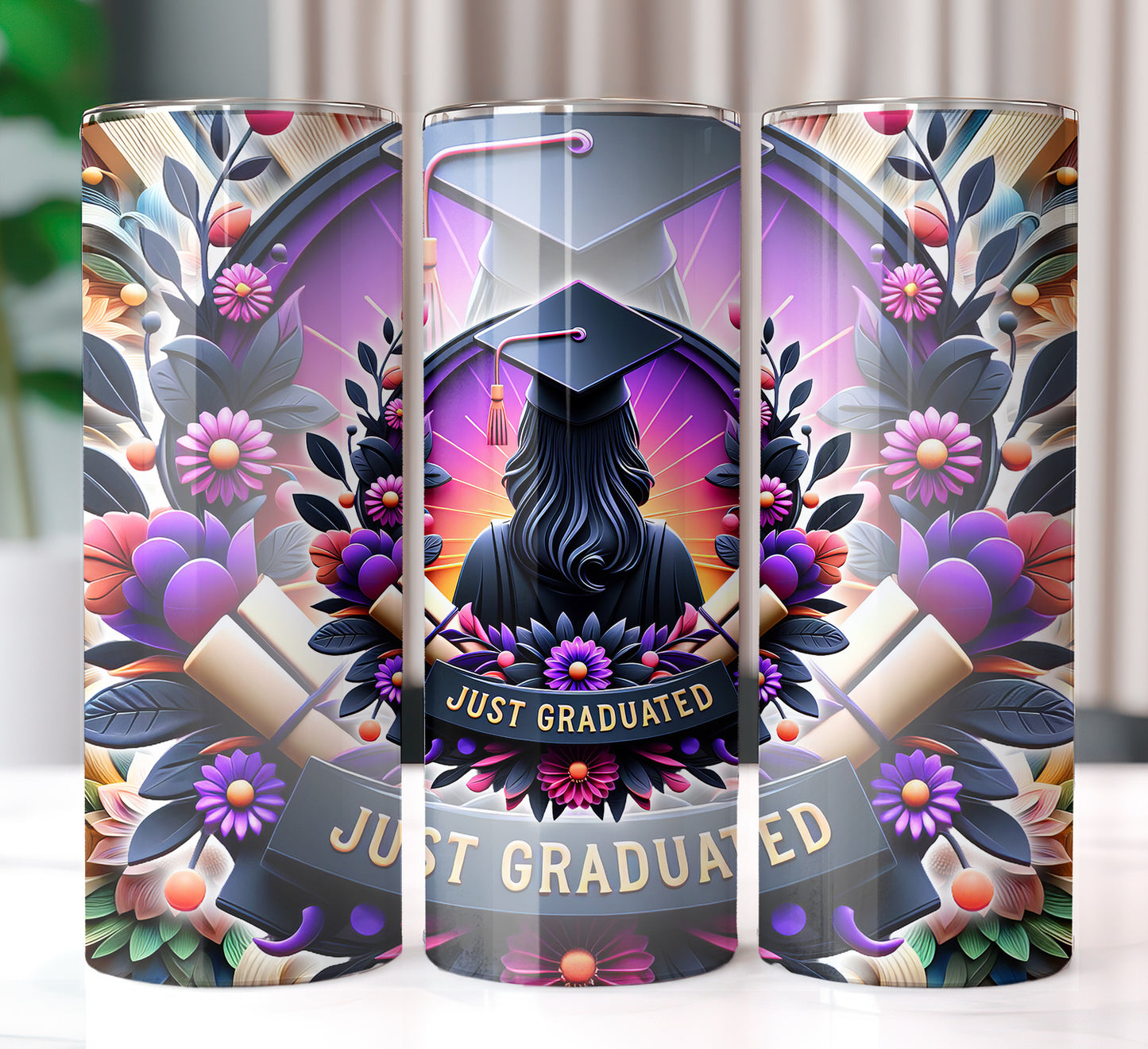 Just Graduated 20oz Sublimation Image Bundle