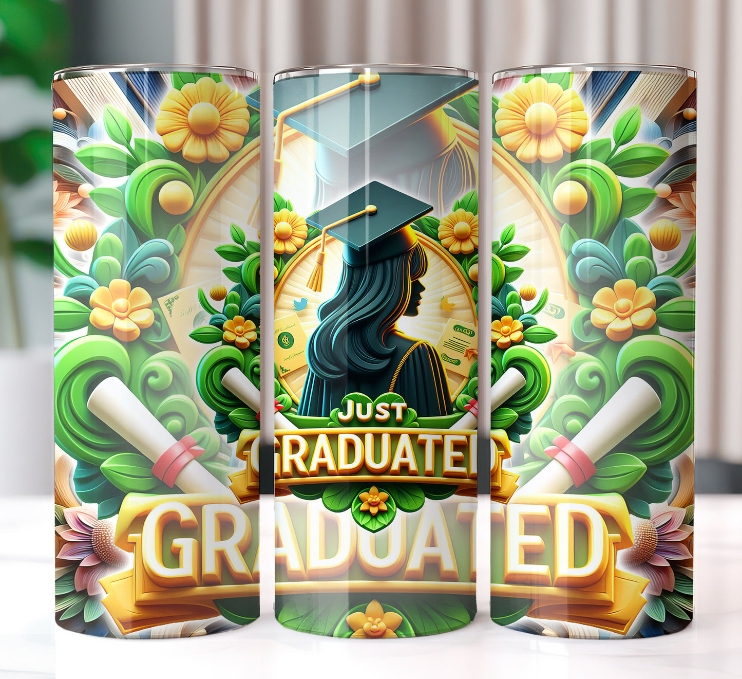 Just Graduated 20oz Sublimation Image Bundle