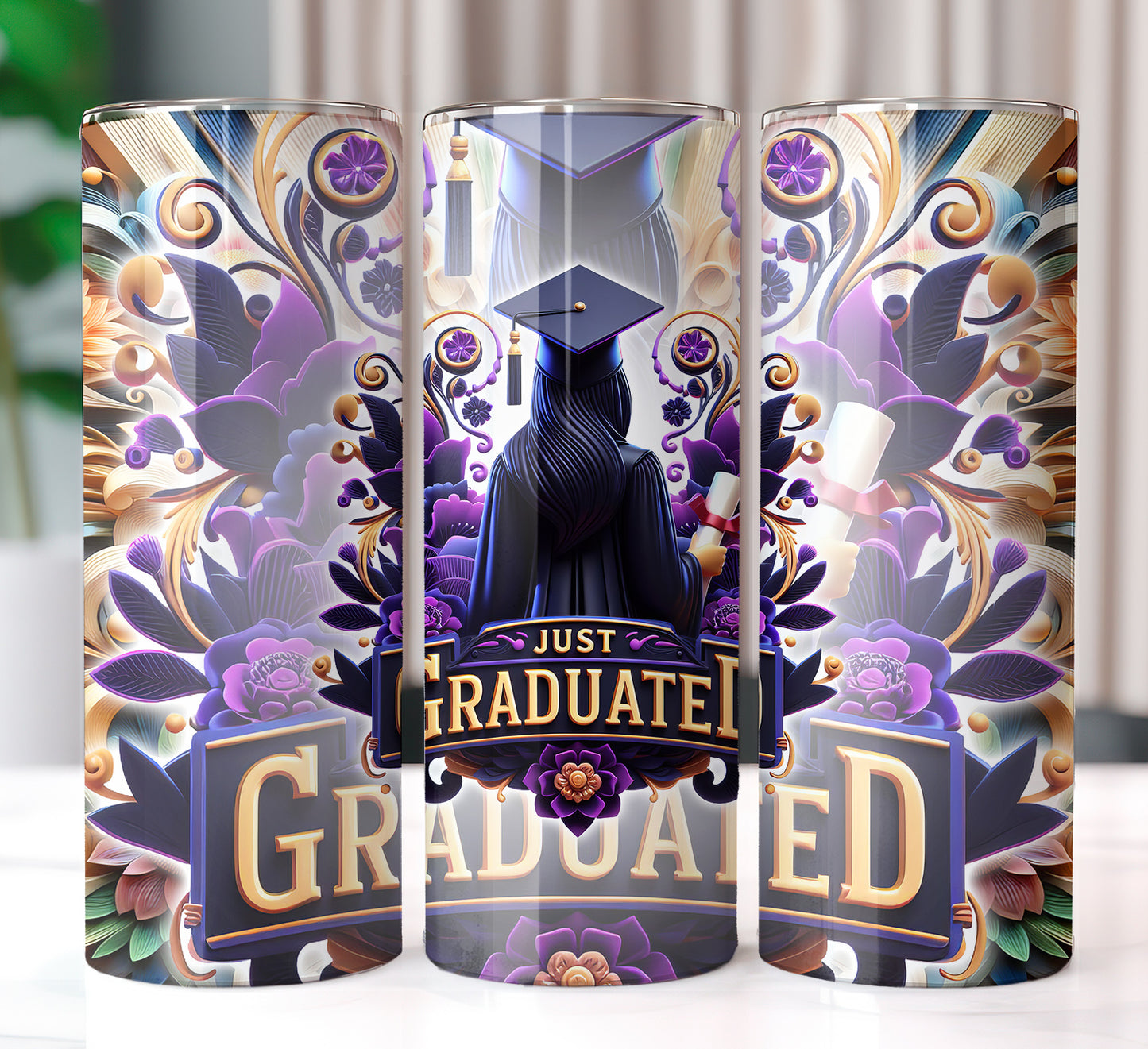 Just Graduated 20oz Sublimation Image Bundle