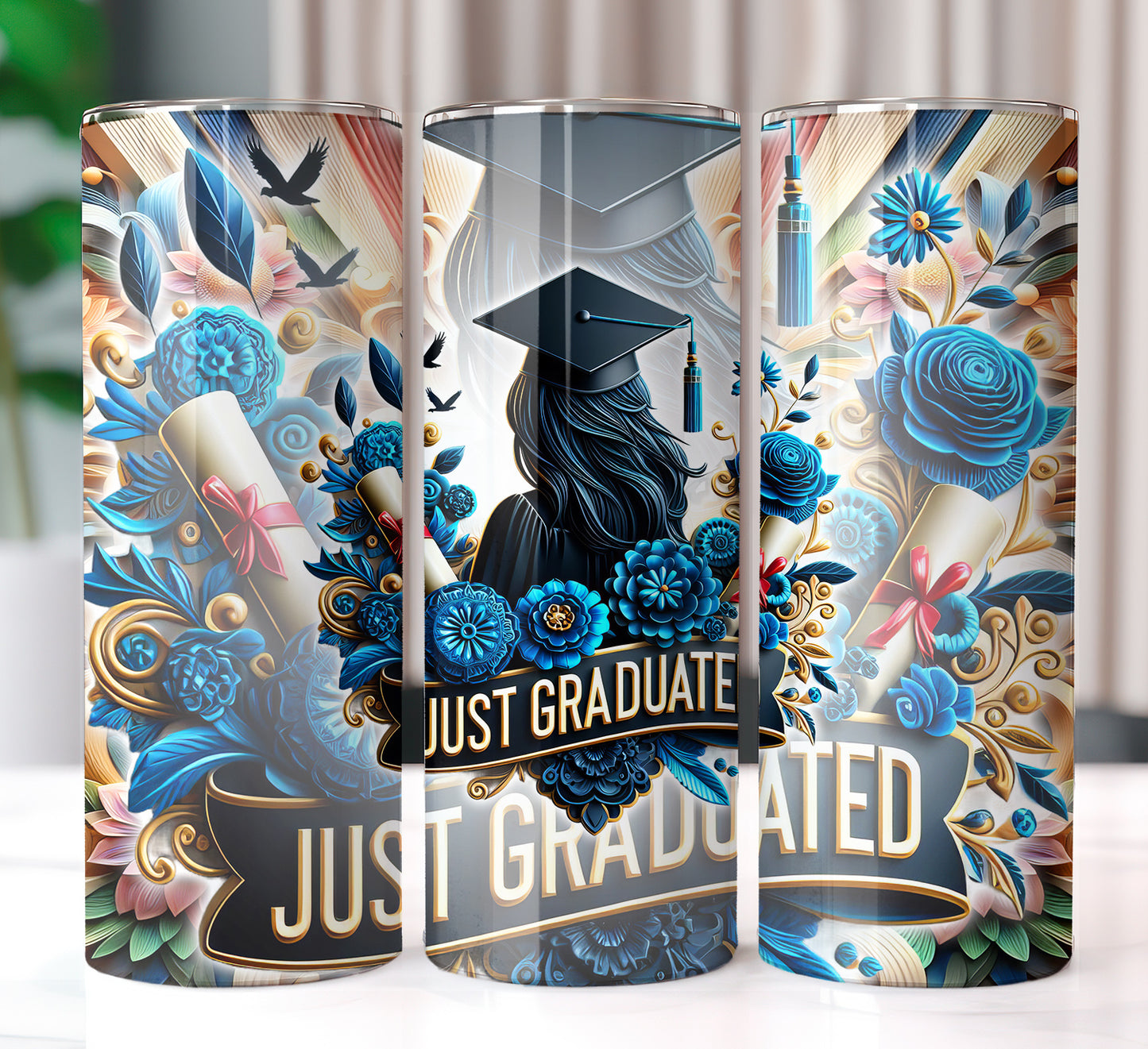 Just Graduated 20oz Sublimation Image Bundle