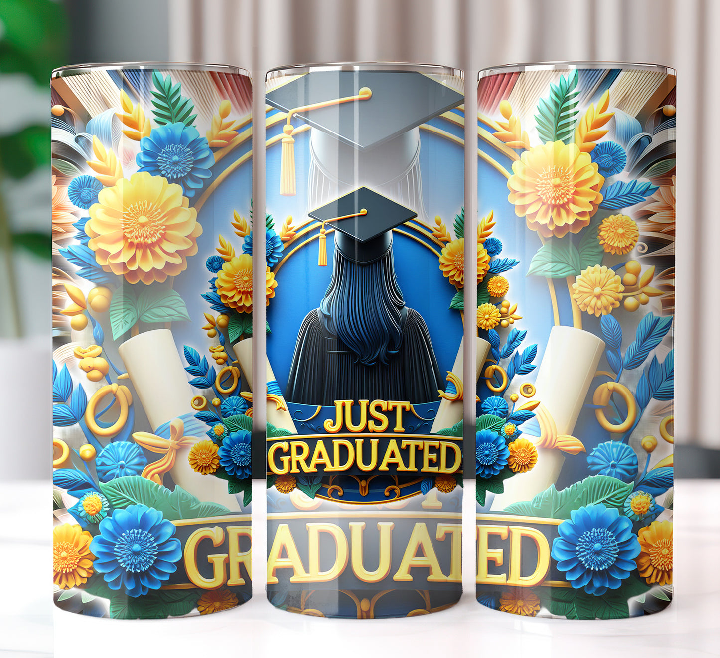 Just Graduated 20oz Sublimation Image Bundle