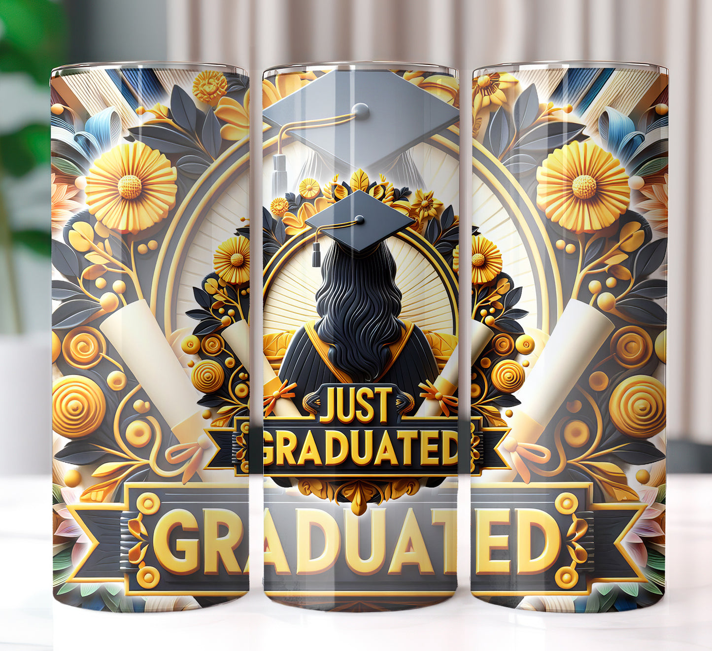 Just Graduated 20oz Sublimation Image Bundle