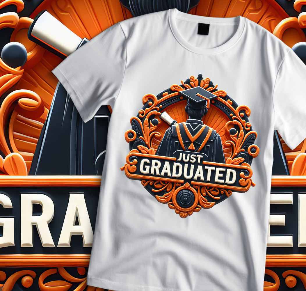 Just Graduated Sublimation/DTF T-shirt Images Bundle