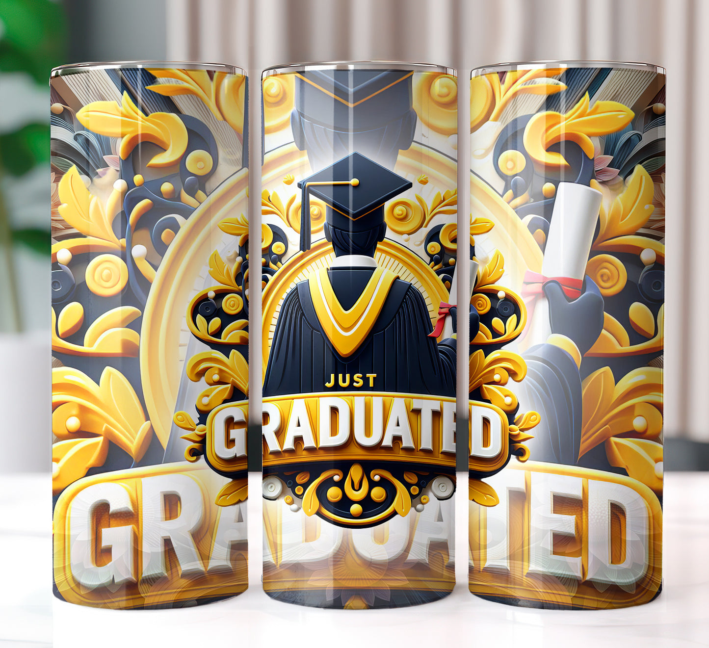 Just Graduated 20oz Sublimation Image Bundle