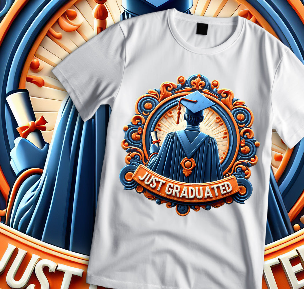 Just Graduated Sublimation/DTF T-shirt Images Bundle