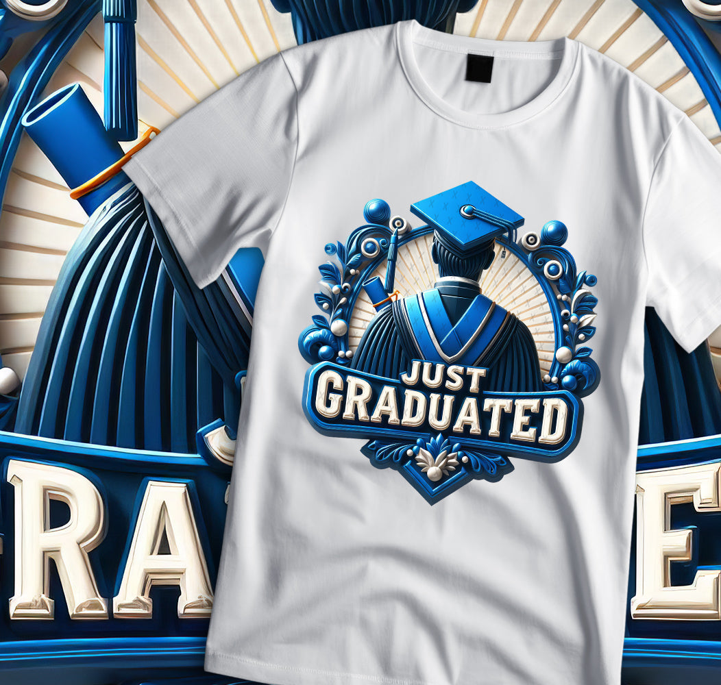 Just Graduated Sublimation/DTF T-shirt Images Bundle