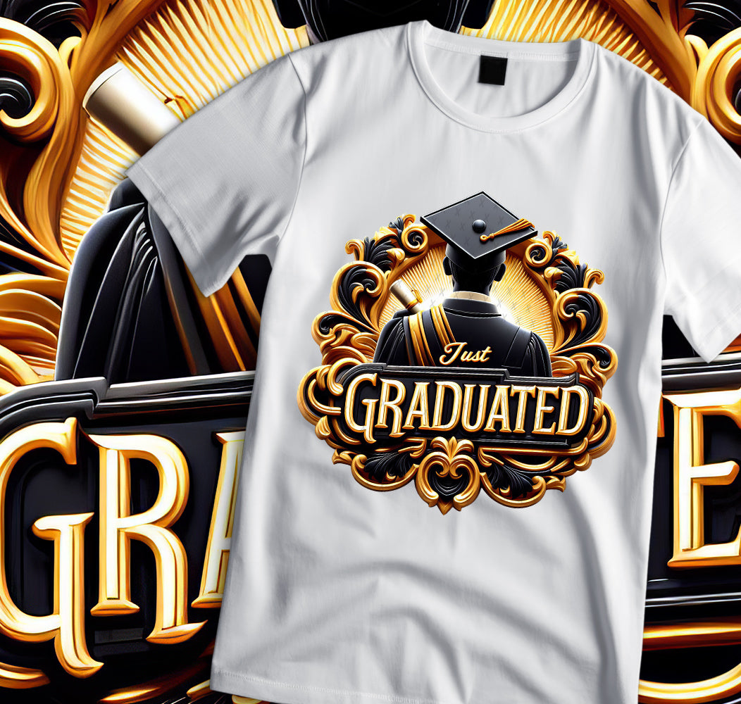 Just Graduated Sublimation/DTF T-shirt Images Bundle