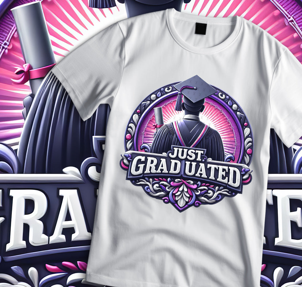 Just Graduated Sublimation/DTF T-shirt Images Bundle