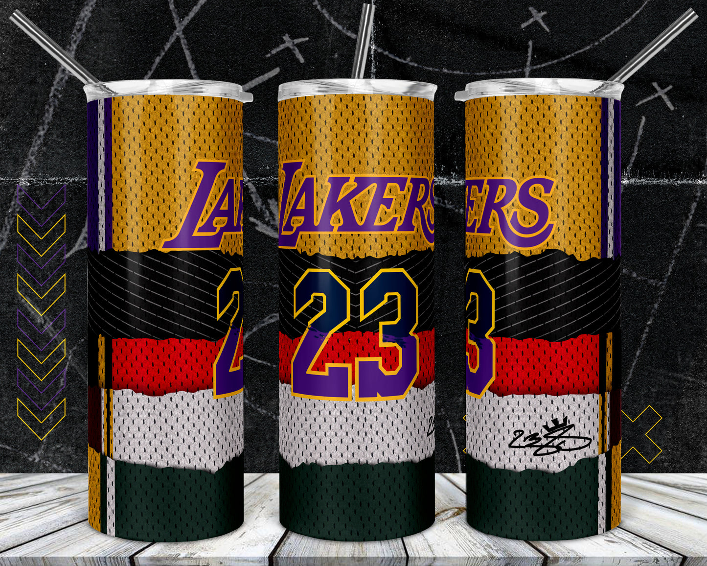 Basketball 20oz Sublimation Tumbler Image