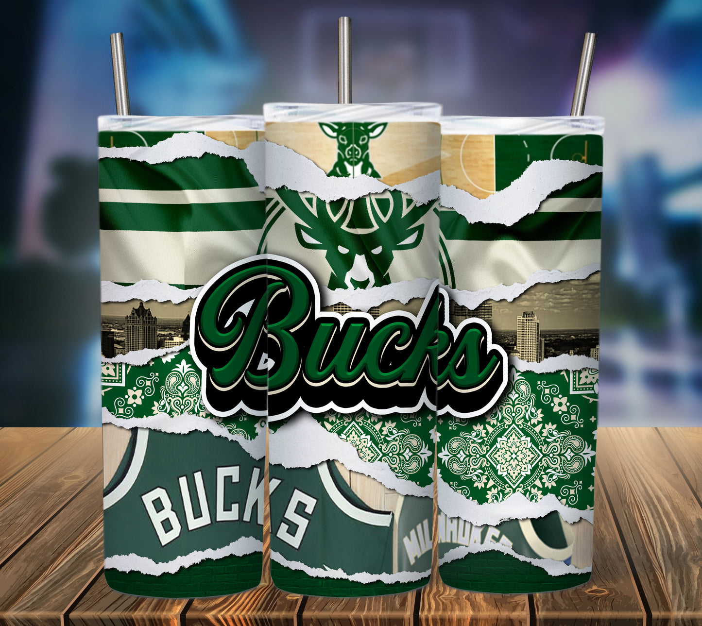 Basketball 20oz Sublimation Tumbler Image